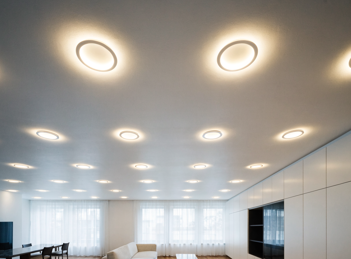 LED recessed lighting installation