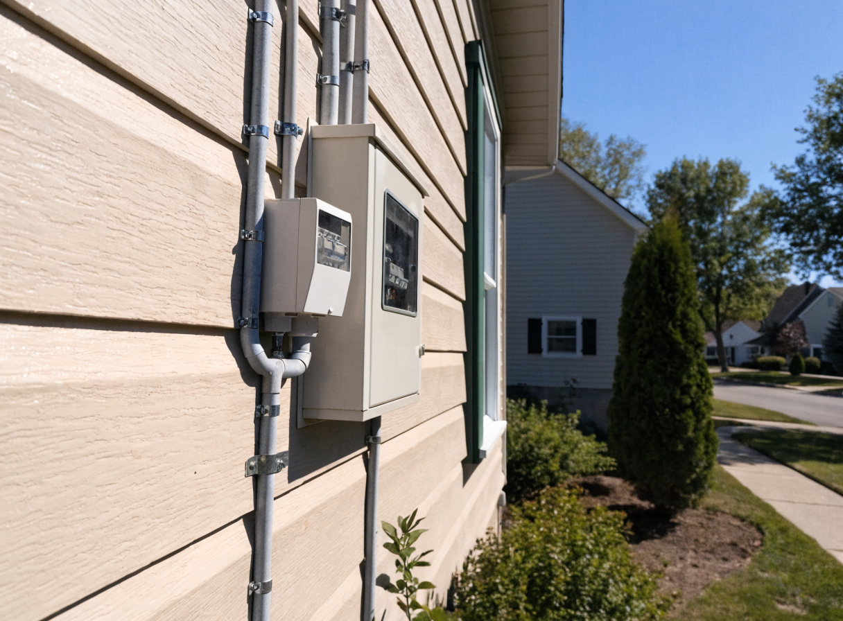Exterior electrical meter